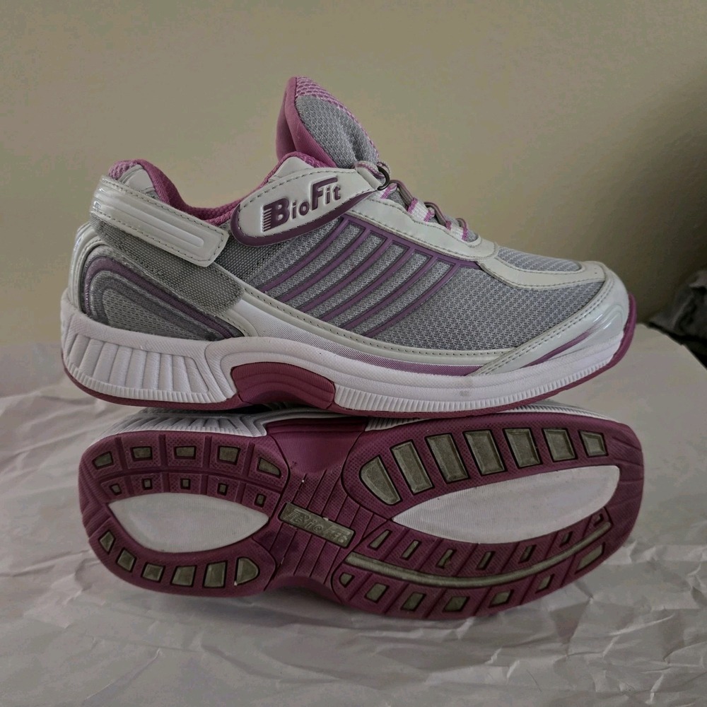BioFit OrthoFeet Verve 973 Tie-less Pink Women's Comfort Sneaker Shoe 7.5 D